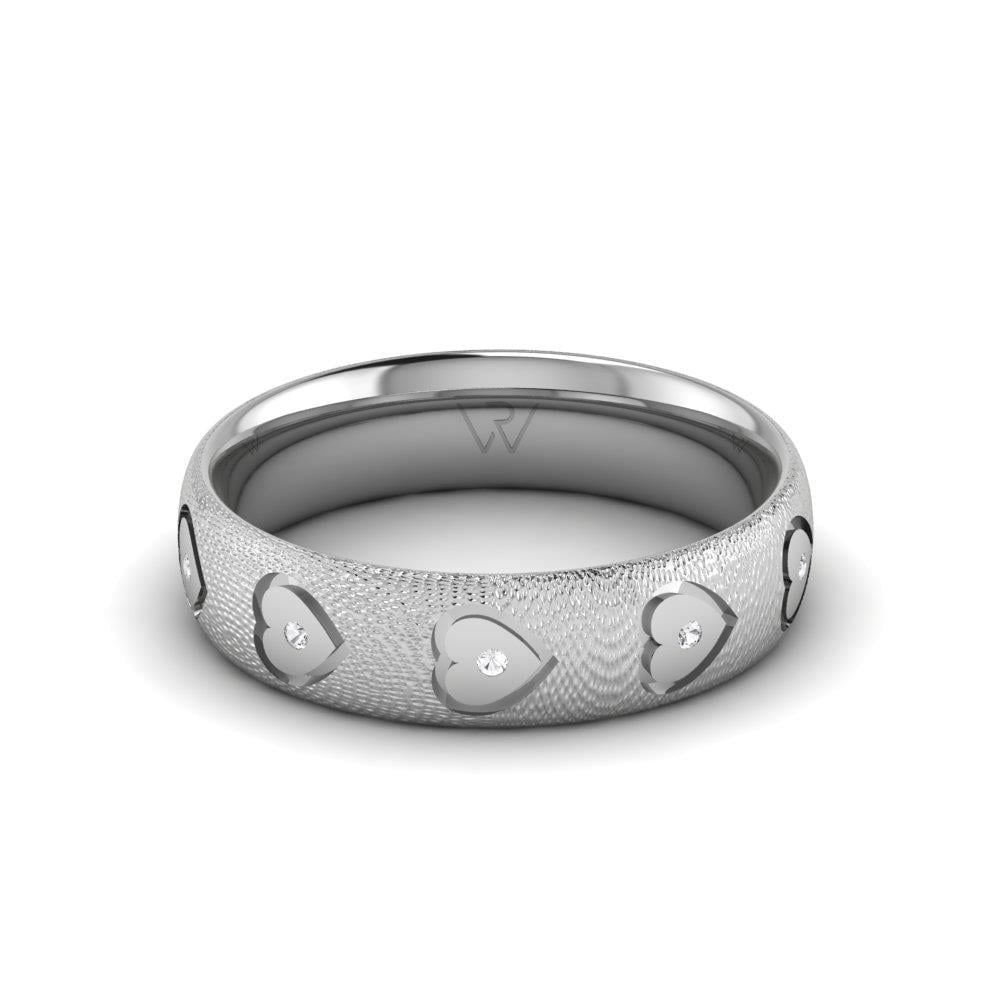 Alliances avec pierres femme Foreverrings Or Blanc Oxyde de Zirconium