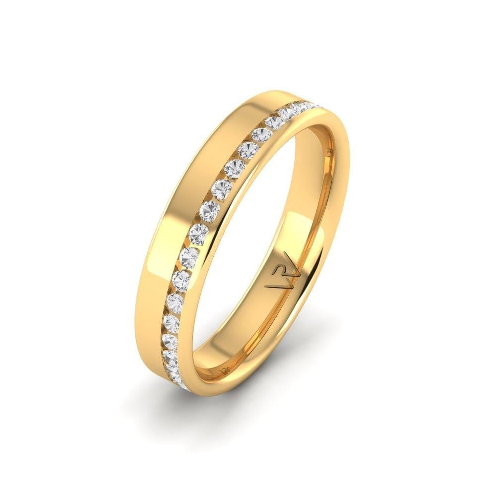 Alliances avec pierres femme ForeverTwist Or Jaune Oxyde de Zirconium