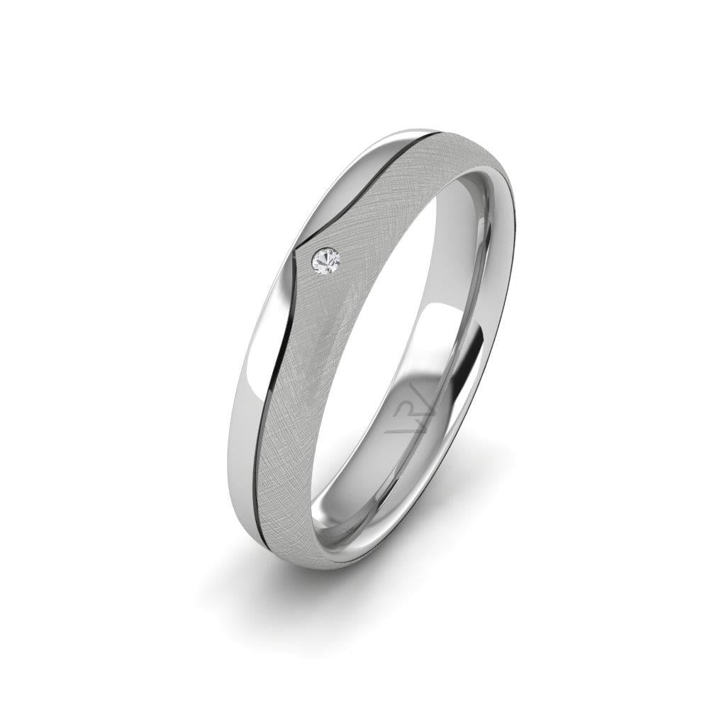 Alliances avec pierres femme Glamoura Or Blanc Oxyde de Zirconium