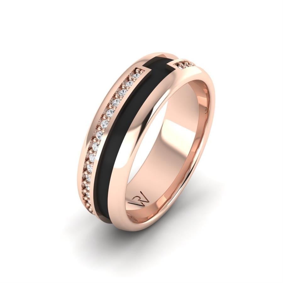 Alliances avec pierres femme Heavenly Dream Or Rose