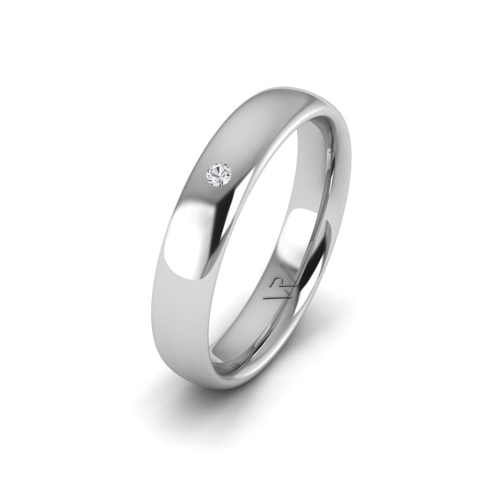 Alliances avec pierres femme JoyfulBands Or Blanc Oxyde de Zirconium