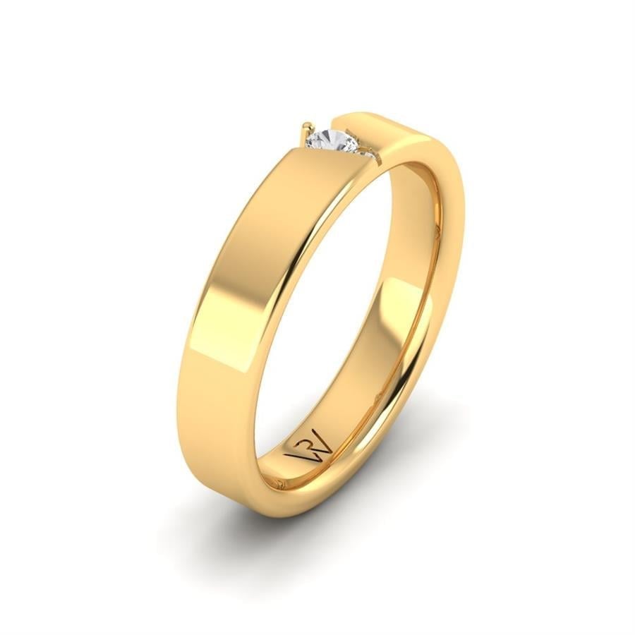 Alliances Avec Pierres Femme MystèRe Or Jaune