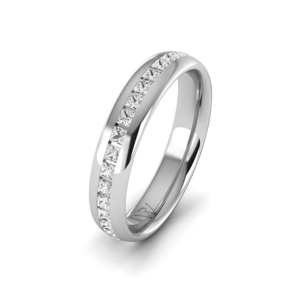 Alliances avec pierres femme PassionBond Or Blanc Oxyde de Zirconium