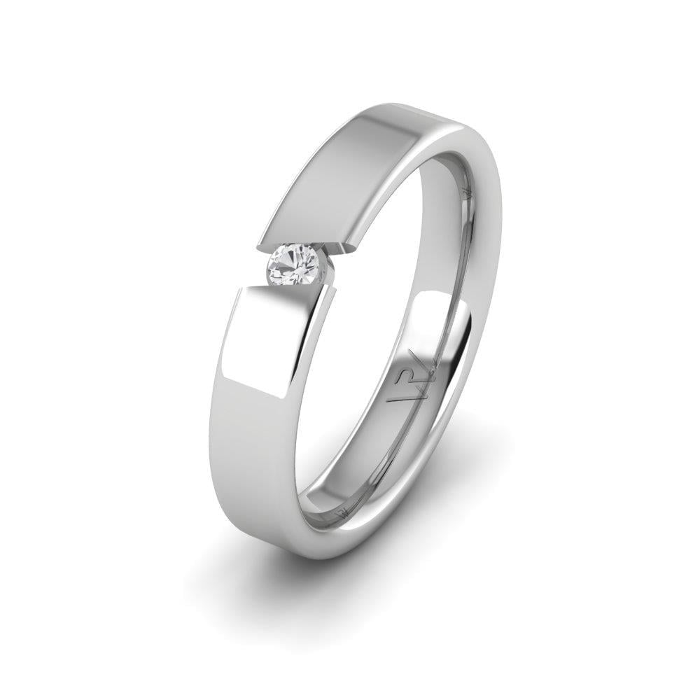 Alliances avec pierres femme RadiantBands Or Blanc Oxyde de Zirconium