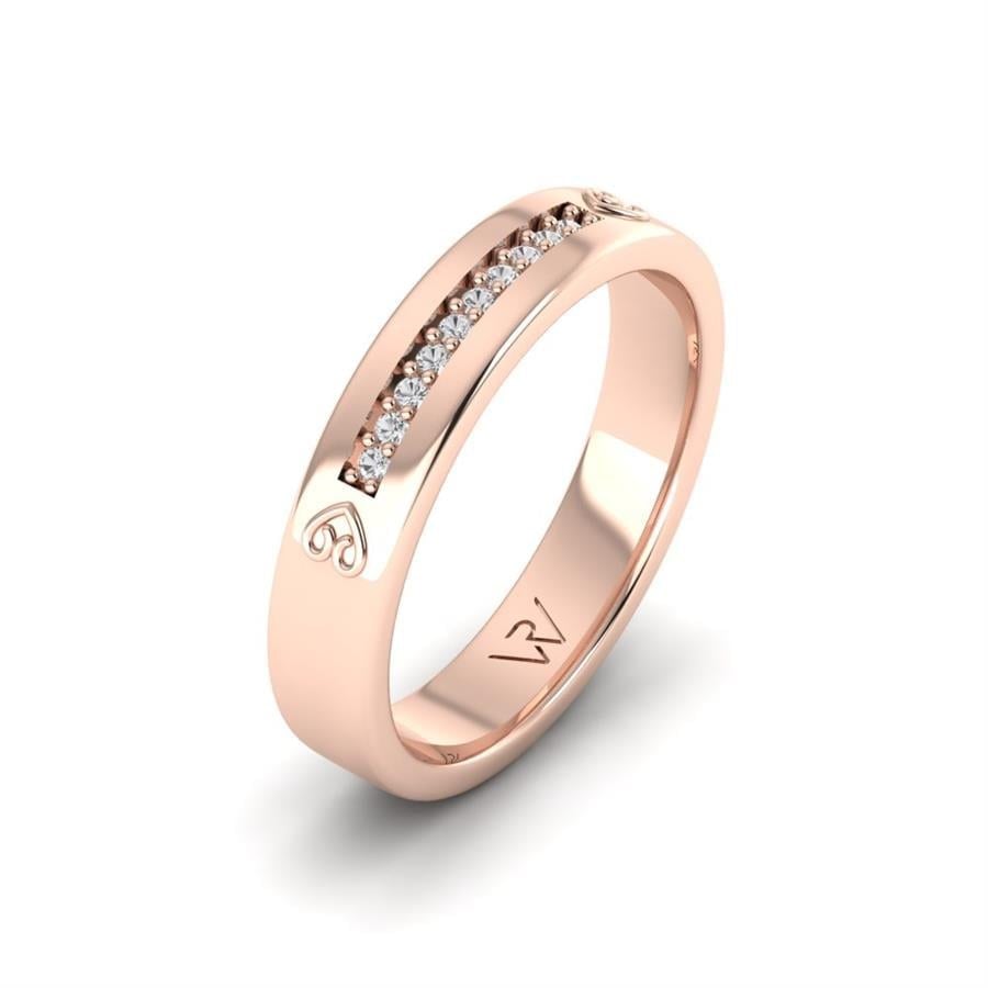 Alliances avec pierres femme Smart Sympathy Or Rose