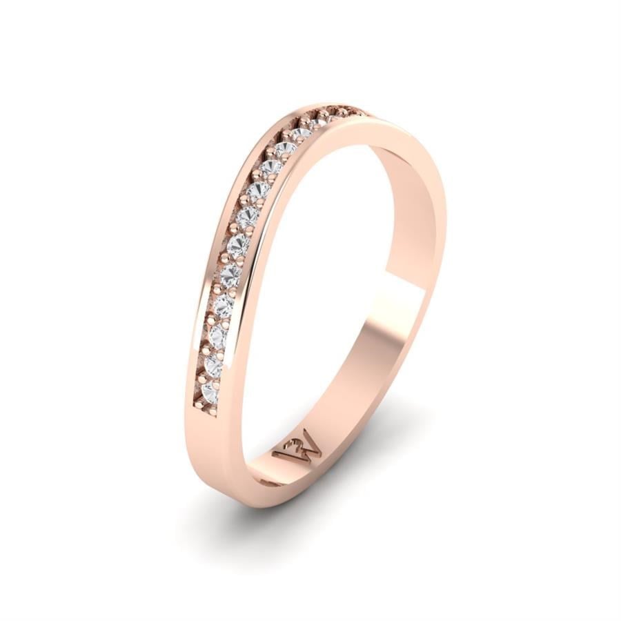 Alliances Avec Pierres Femme Sérénitéo Or Rose