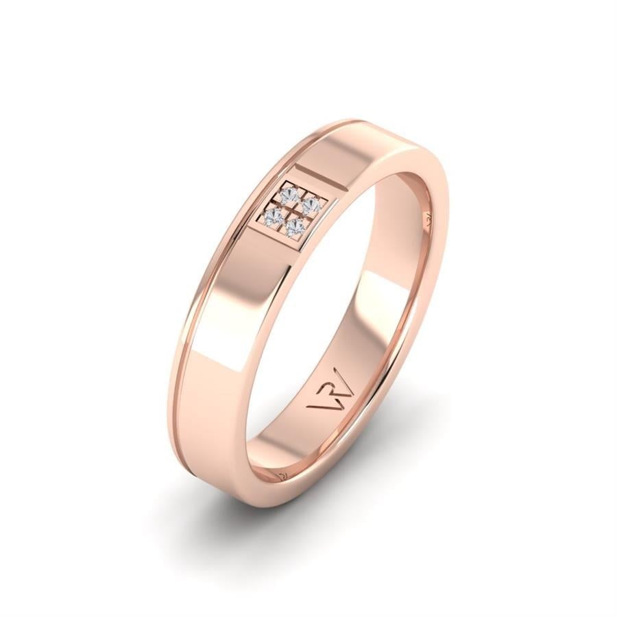 Alliances avec pierres femme Star Or Rose