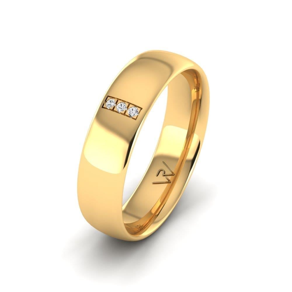 Alliances avec pierres femme Synera Or Jaune Oxyde de Zirconium