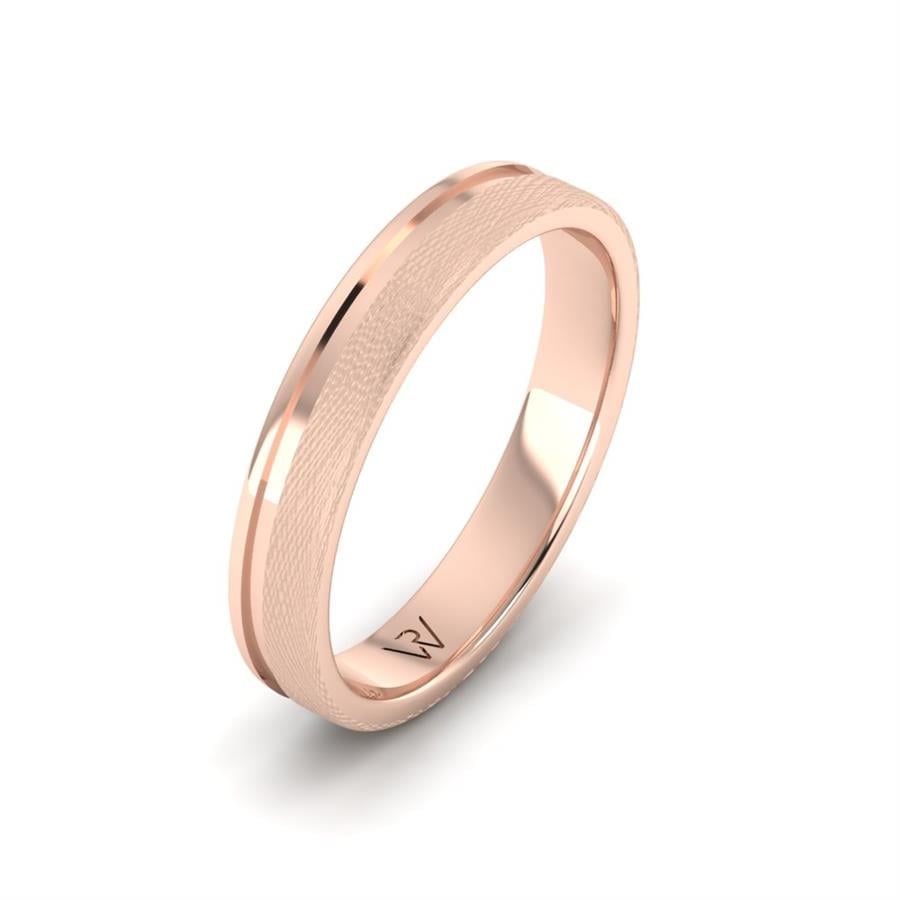 Alliances classiques homme Faith Or Rose