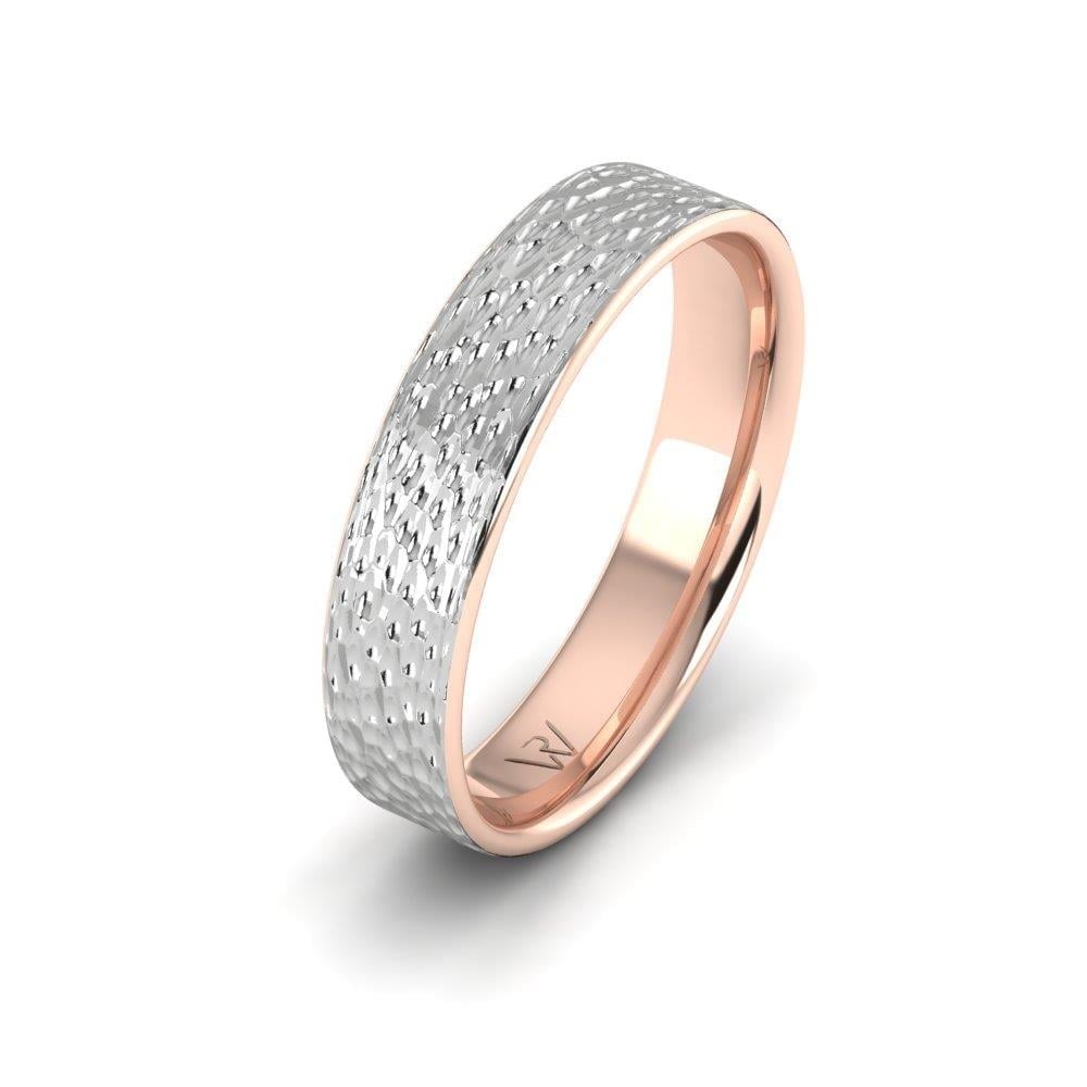 Alliances classiques homme Harmonyhalo Or Rose et Blanc