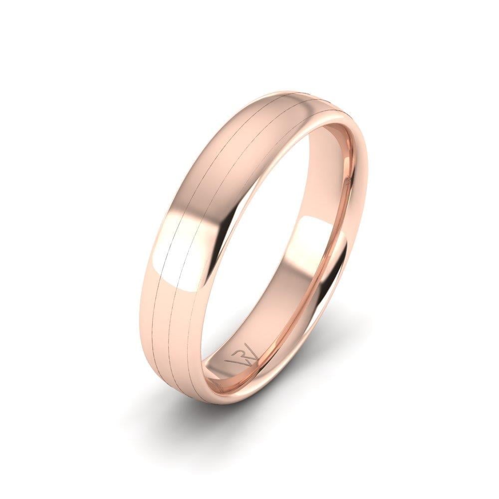 Alliances classiques homme Symbliss Or Rose