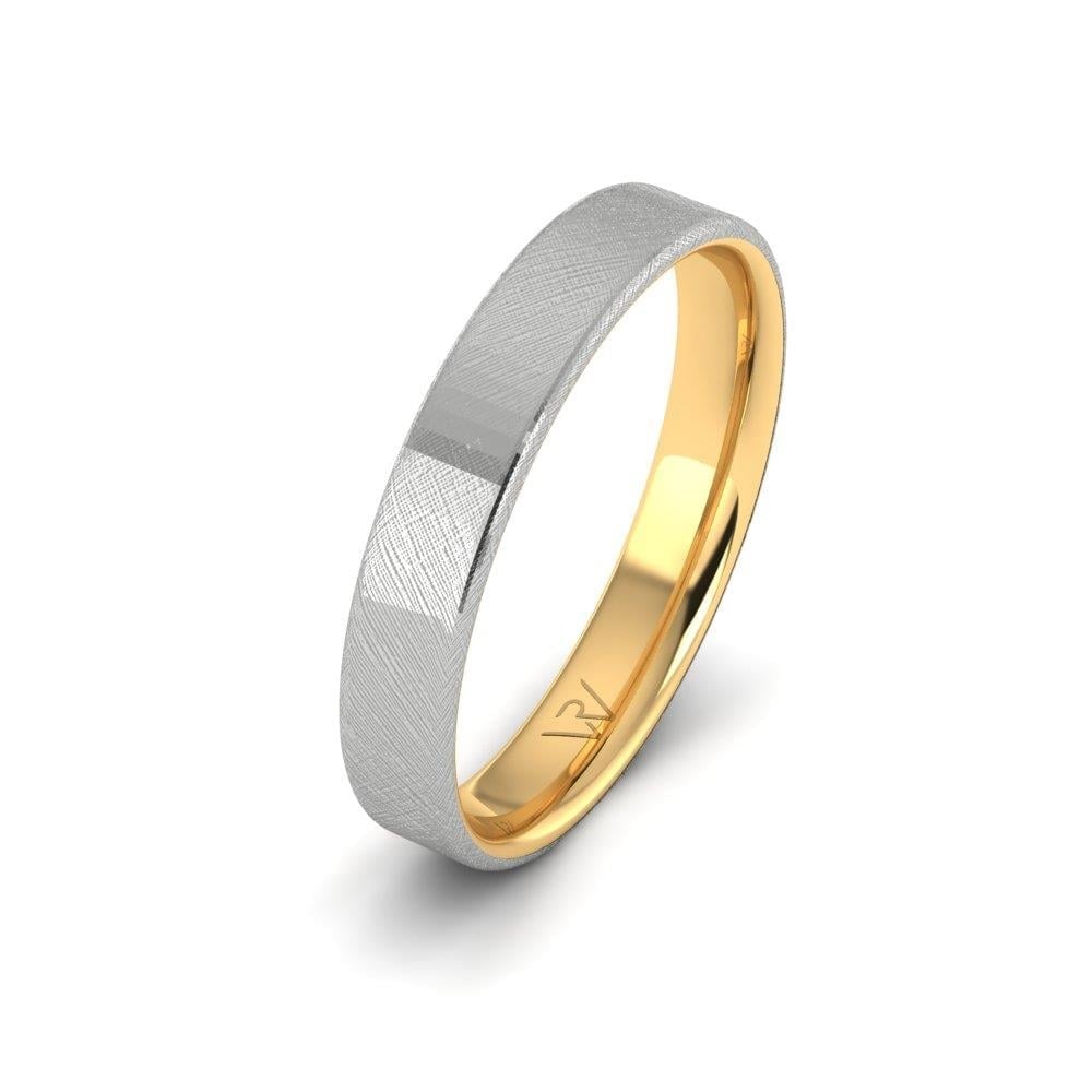 Alliances classiques homme Symphonyspark Or Jaune et Blanc