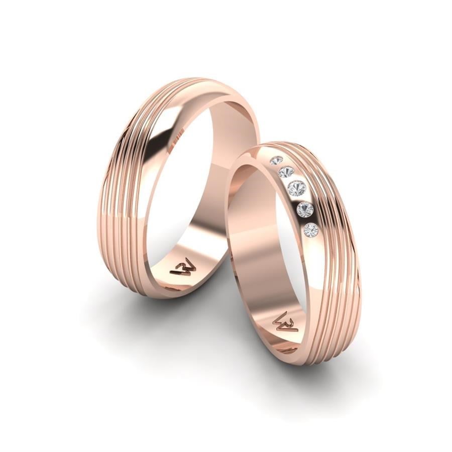 Alliances Classiques Sentiment Or Rose