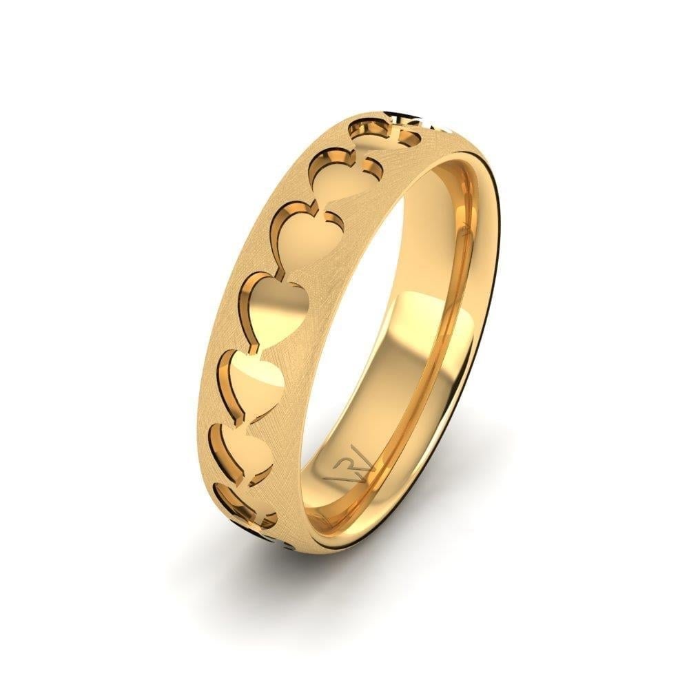 Alliances en Argent Plaqué Or jaune Femme Unitywave