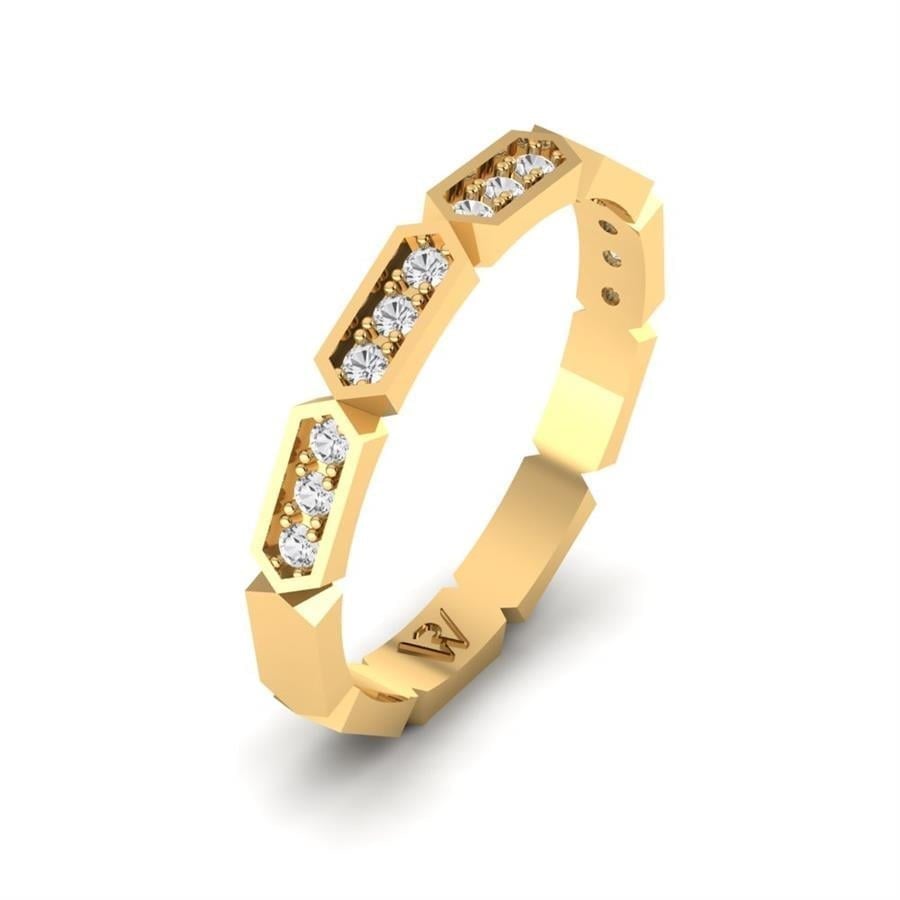 Alliances en Argent Plaqué Or jaune Femme Douceurine