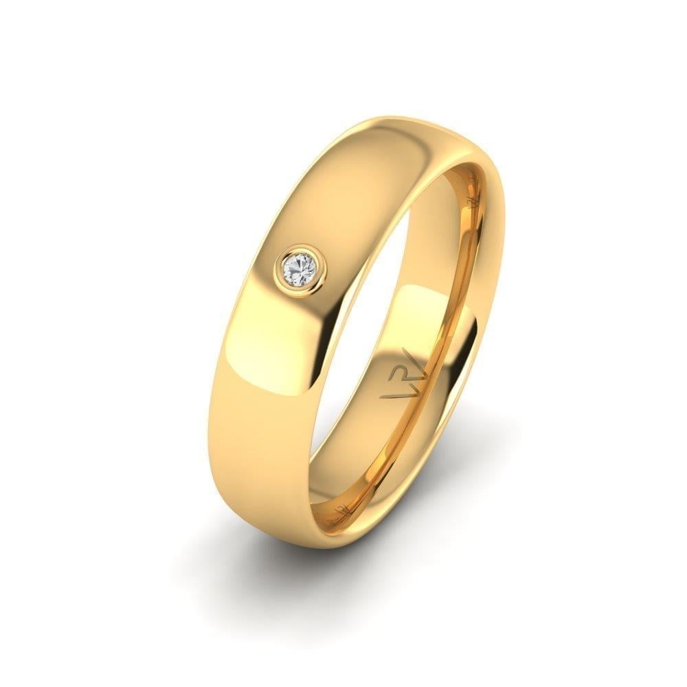 Alliances en Argent Plaqué Or jaune Femme Lovecircle Oxyde de Zirconium