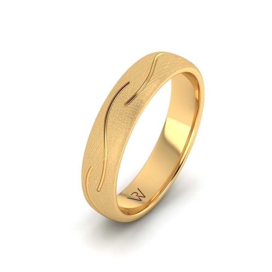 Alliances en Argent Plaqué Or jaune Homme Fire