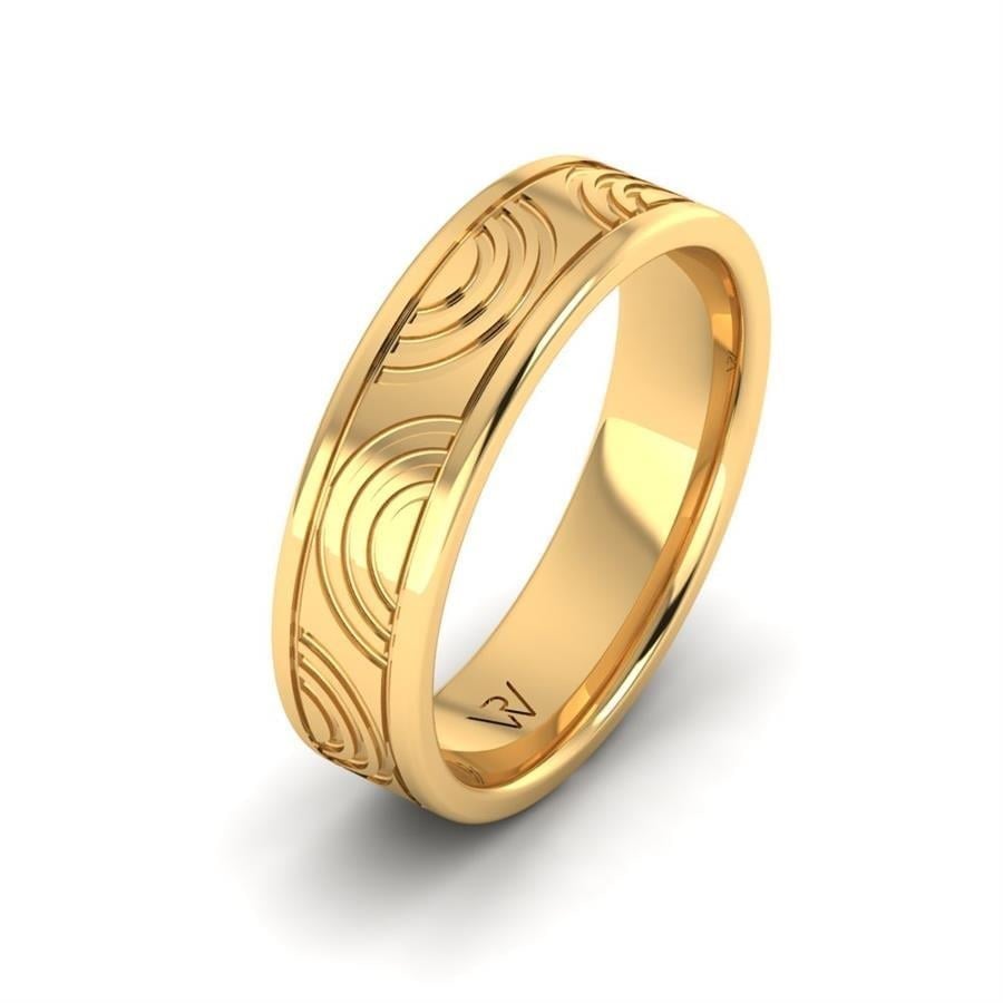 Alliances en Argent Plaqué Or jaune Homme Petalzest