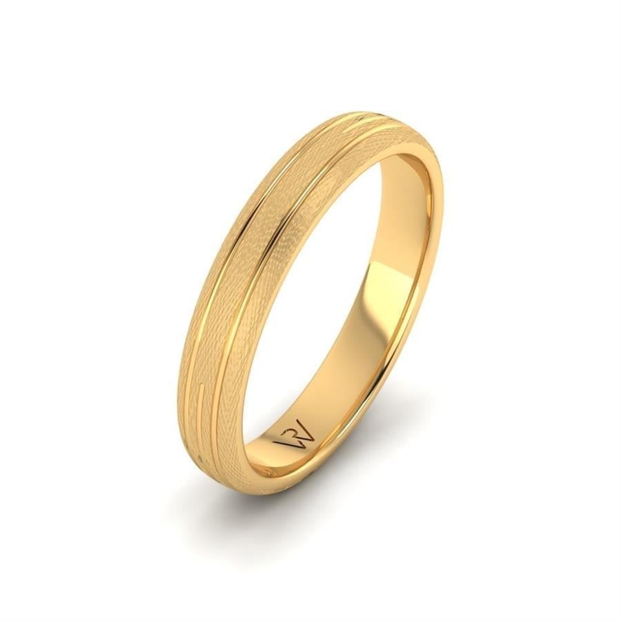 Alliances en Argent Plaqué Or jaune Homme Ribbon