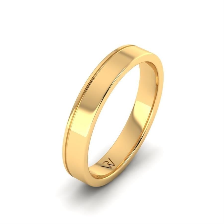 Alliances en Argent Plaqué Or jaune Homme Star