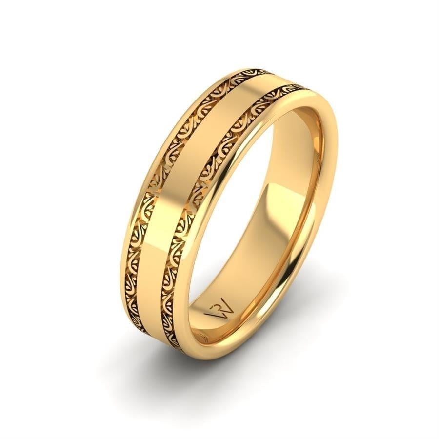 Alliances en Argent Plaqué Or jaune Homme Ness