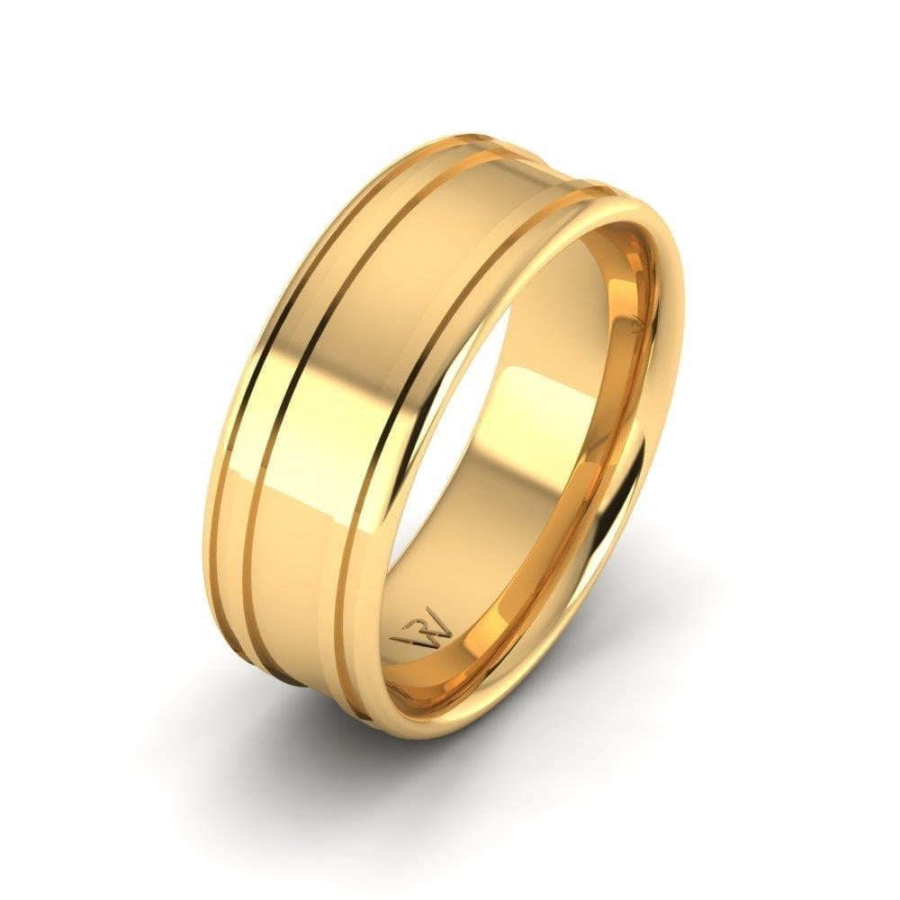 Alliances en Argent Plaqué Or jaune Homme Blissspin