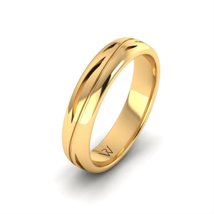 Alliances en Argent Plaqué Or jaune Homme Calia