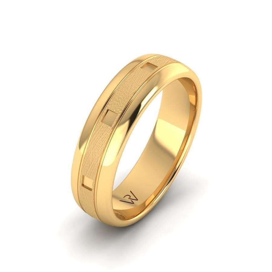 Alliances en Argent Plaqué Or jaune Homme Alluring Vision
