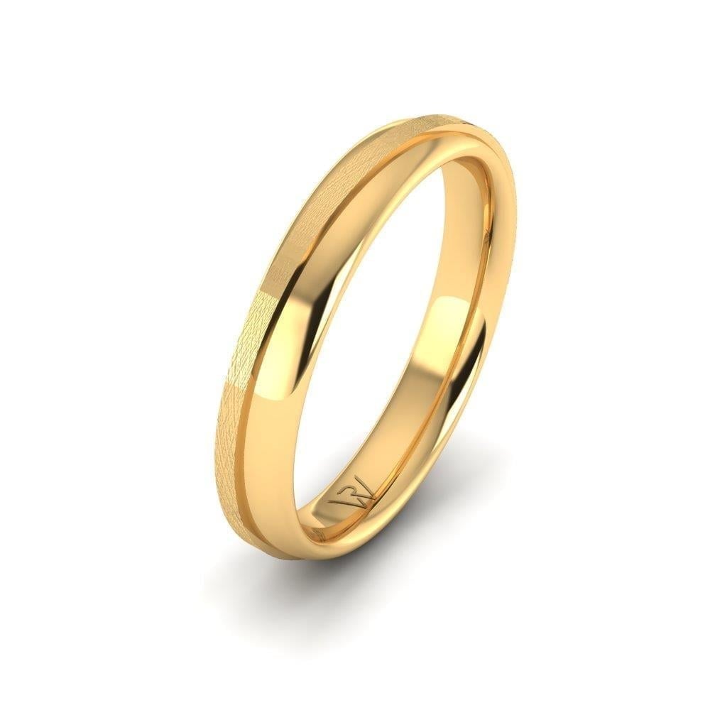 Alliances en Argent Plaqué Or jaune Homme Scintillify