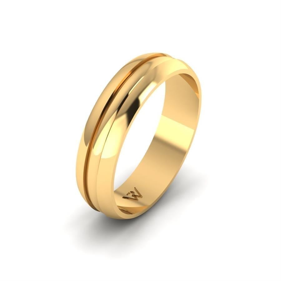 Alliances en Argent Plaqué Or jaune Homme Adulation