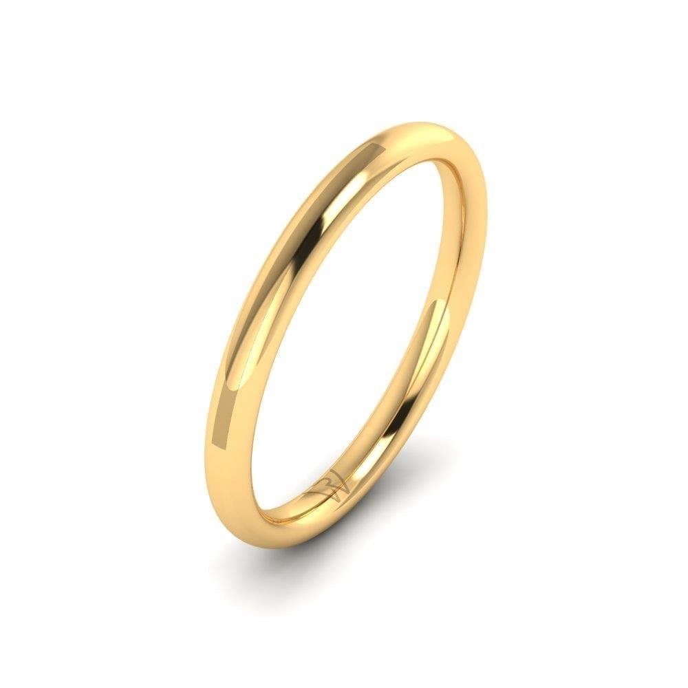 Alliances en Argent Plaqué Or jaune Homme Joyfulbloom