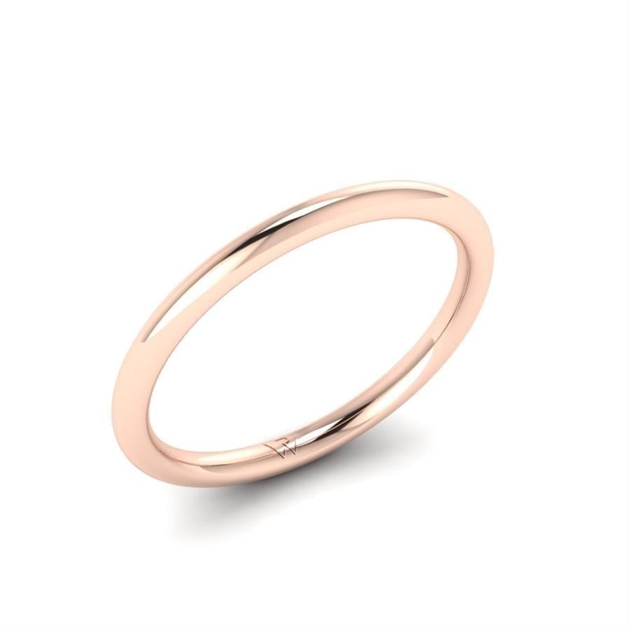 Alliances en Argent Plaqué Or Rose couple Adore Glorious