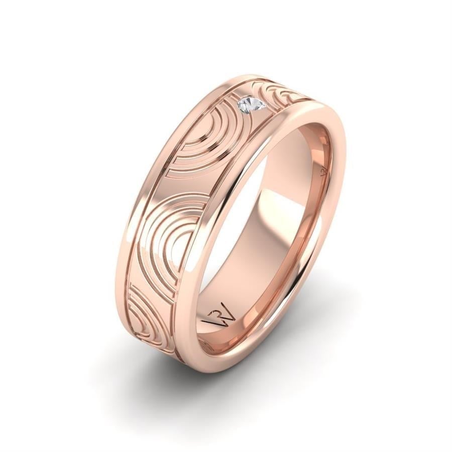 Alliances en Argent Plaqué Or Rose Femme Petalzest