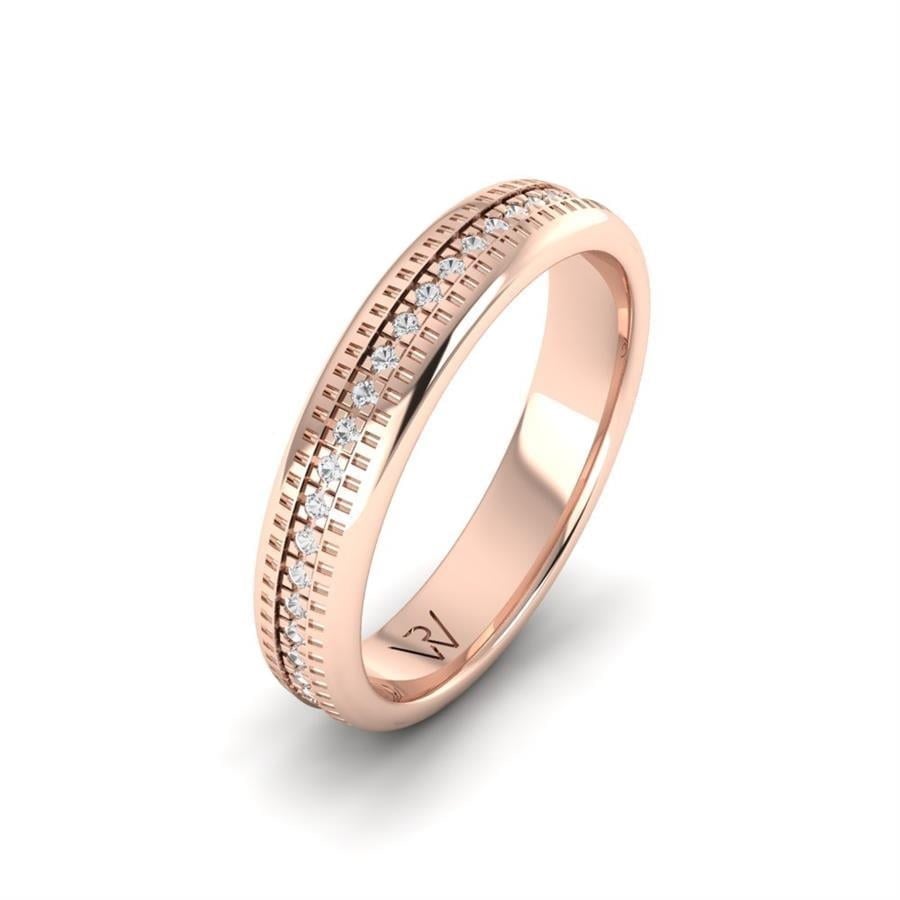 Alliances en Argent Plaqué Or Rose Femme Alluring Bird