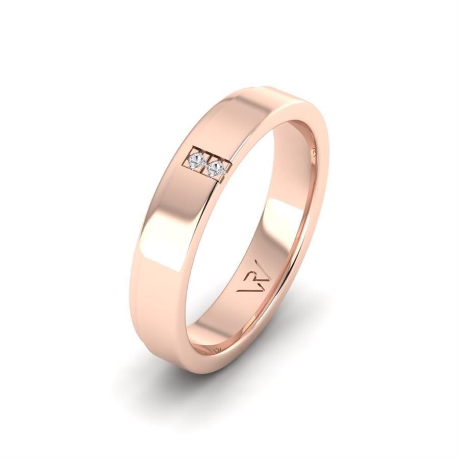 Alliances en Argent Plaqué Or Rose Femme Emotion