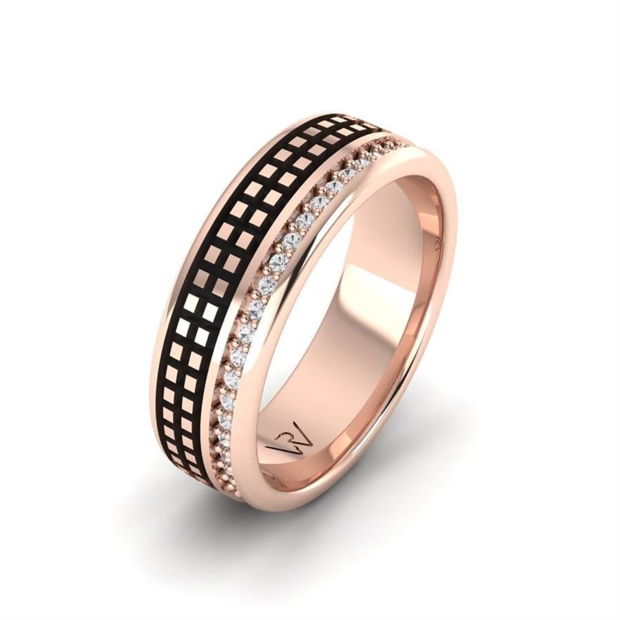 Alliances en Argent Plaqué Or Rose Femme Amazing Trust Basic