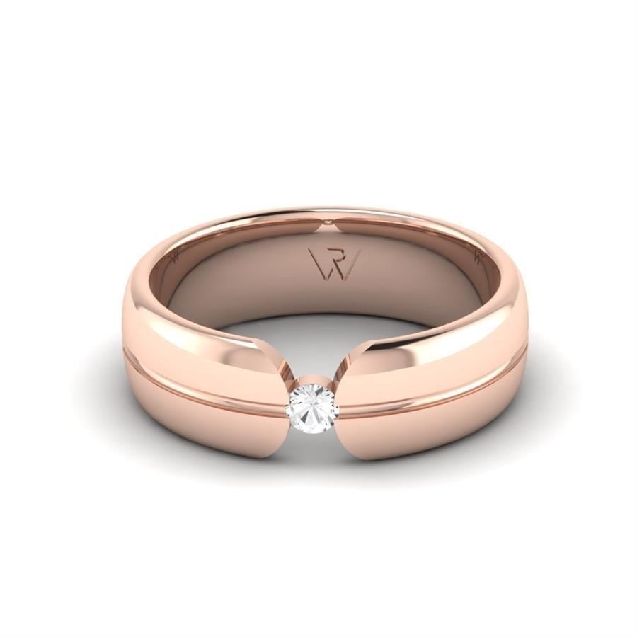 Alliances en Argent Plaqué Or Rose Femme Universe Lyra
