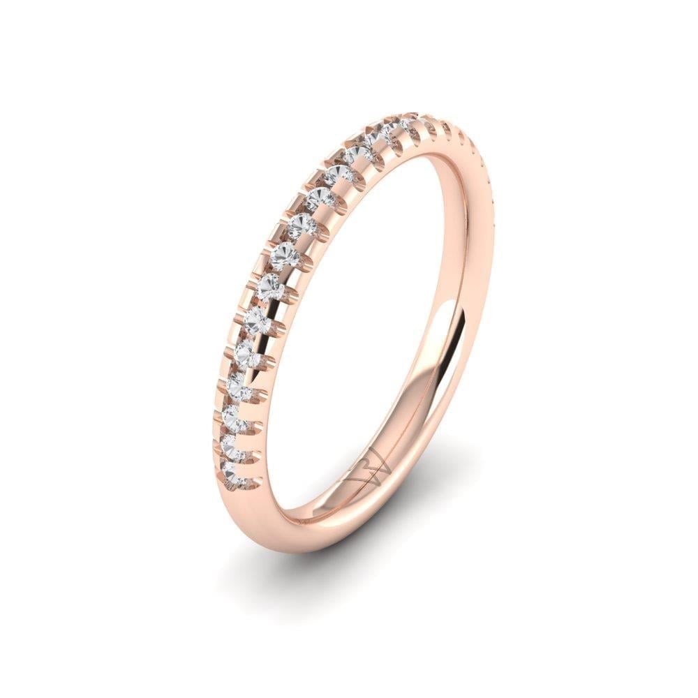 Alliances en Argent Plaqué Or Rose Femme Serenityrose Oxyde de Zirconium