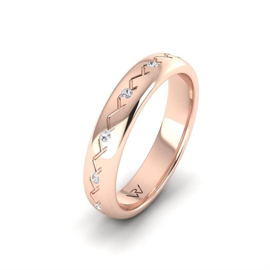 Alliances en Argent Plaqué Or Rose Femme Harmony
