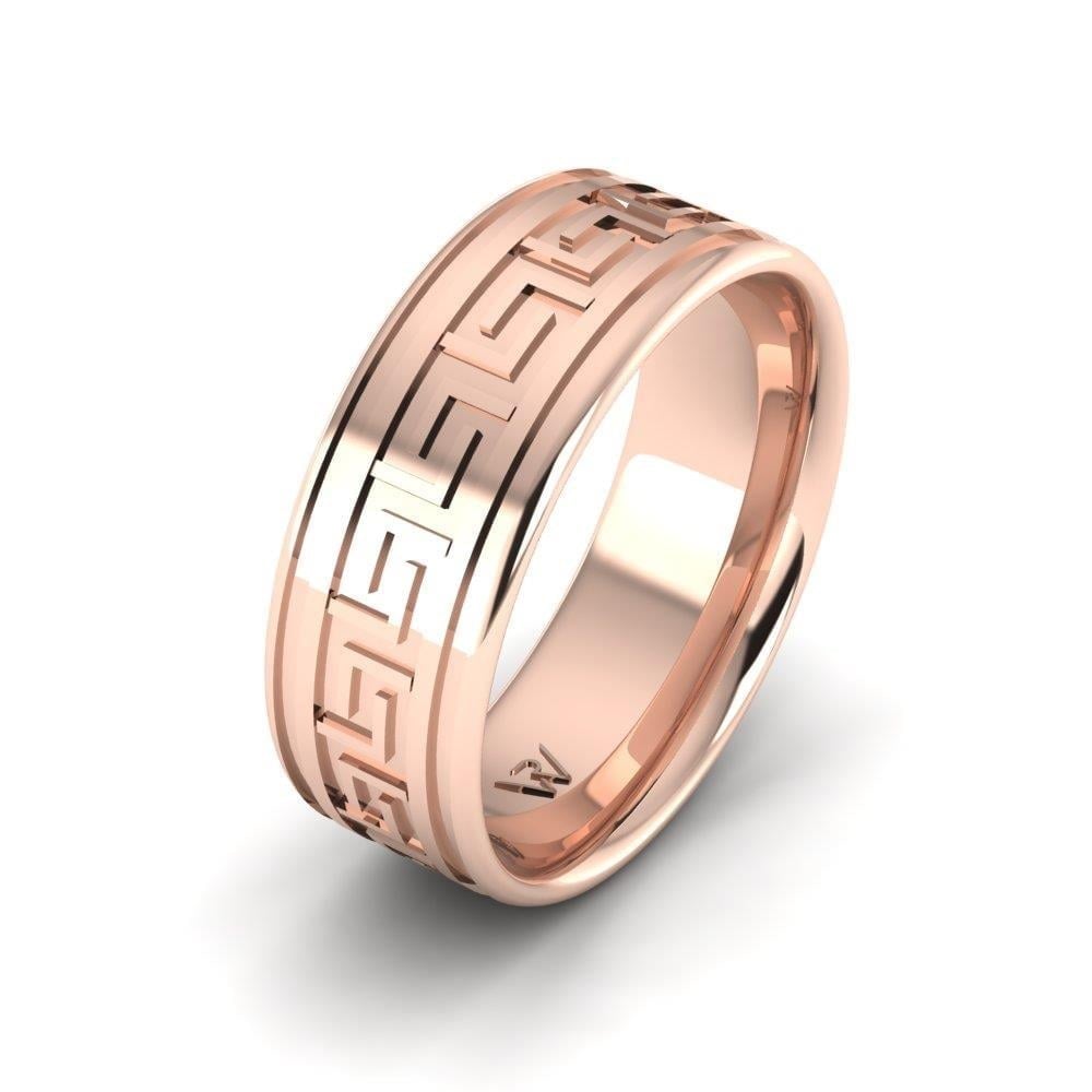 Alliances en Argent Plaqué Or Rose Homme Reveriecircle