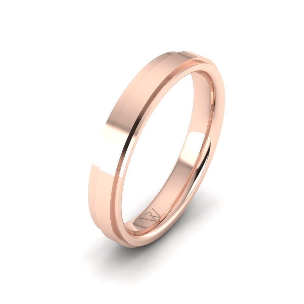 Alliances en Argent Plaqué Or Rose Homme Infinityra