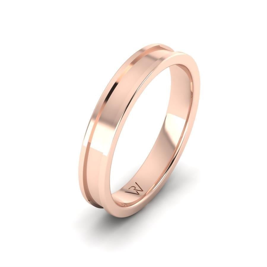 Alliances en Argent Plaqué Or Rose Homme Daryl