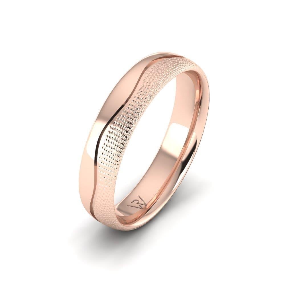 Alliances en Argent Plaqué Or Rose Homme Harmonyshimmer