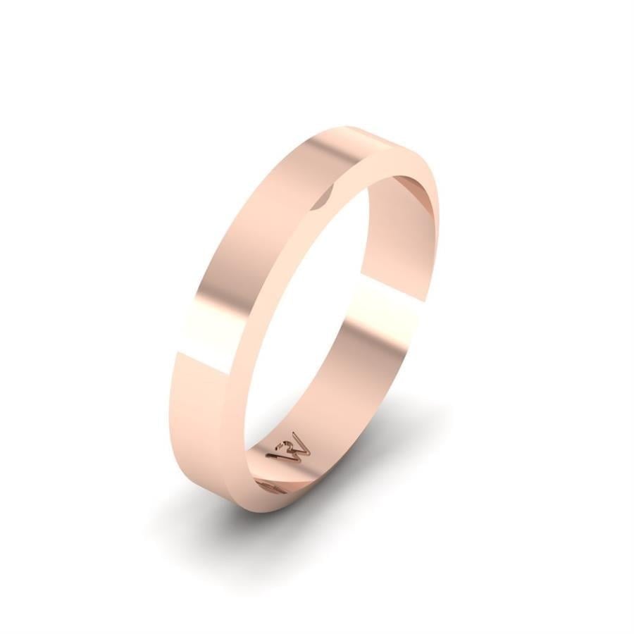Alliances en Argent Plaqué Or Rose Homme Douceurine