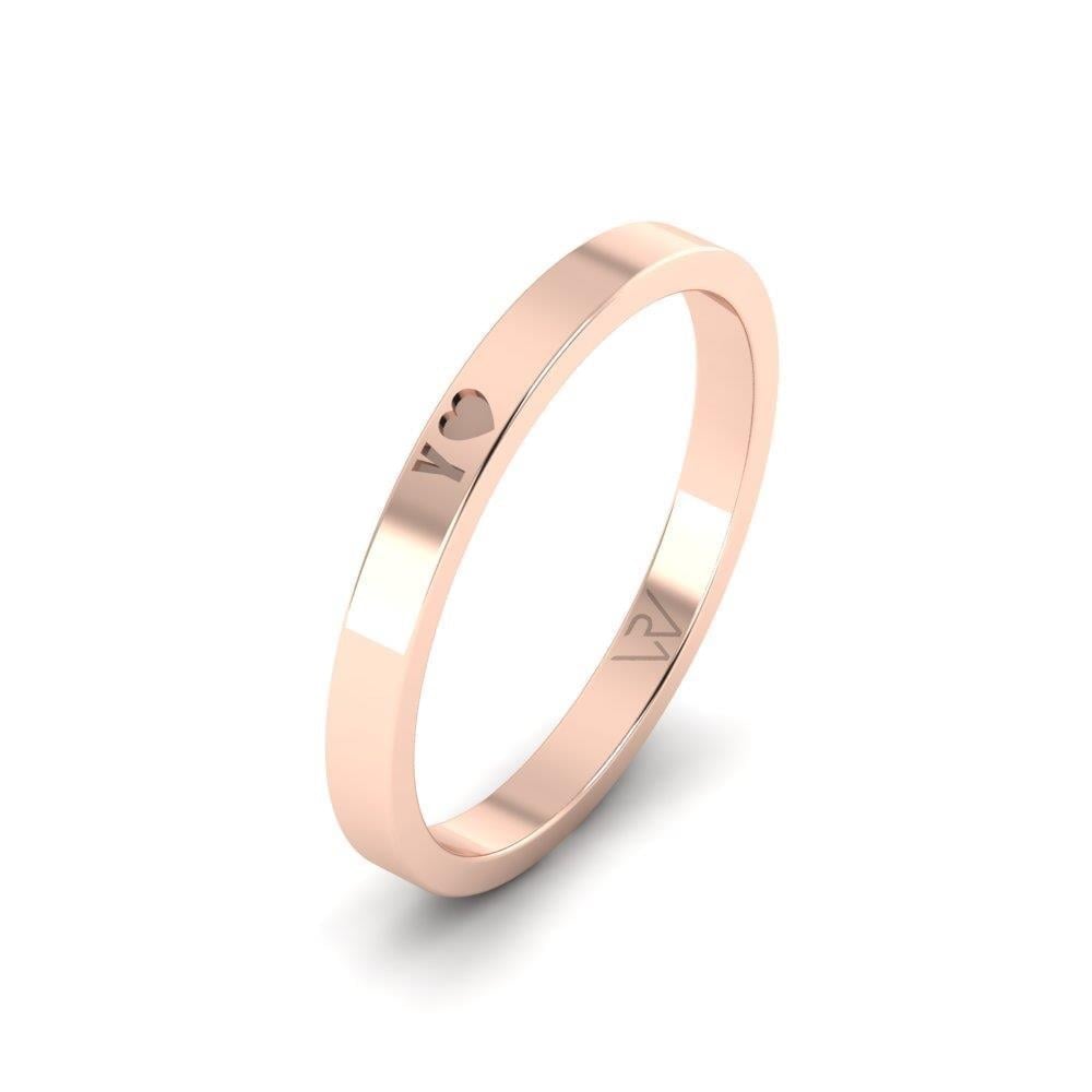 Alliances en Argent Plaqué Or Rose Homme Delight Flora