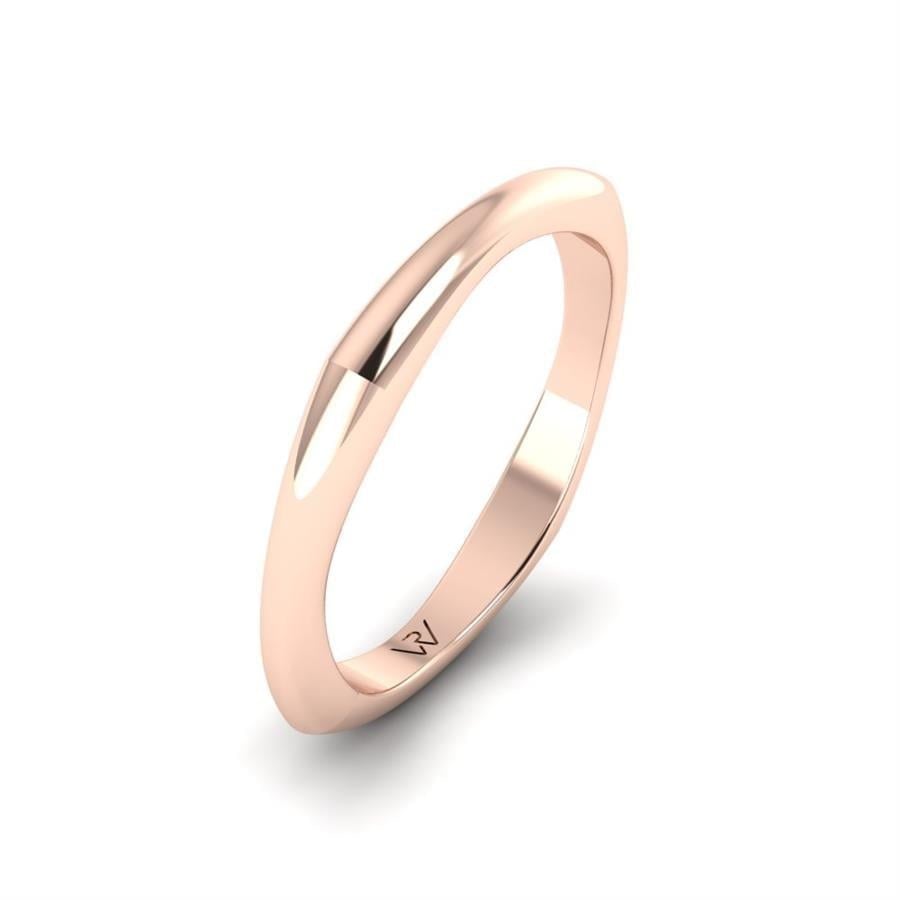 Alliances en Argent Plaqué Or Rose Homme Great Round
