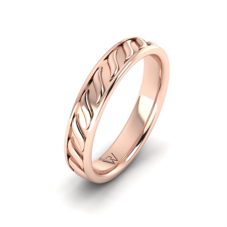 Alliances en Argent Plaqué Or Rose Homme Stardust