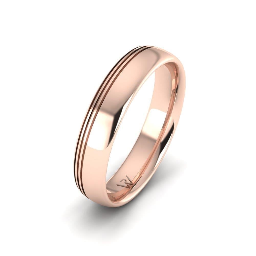 Alliances en Argent Plaqué Or Rose Homme Loveradiance