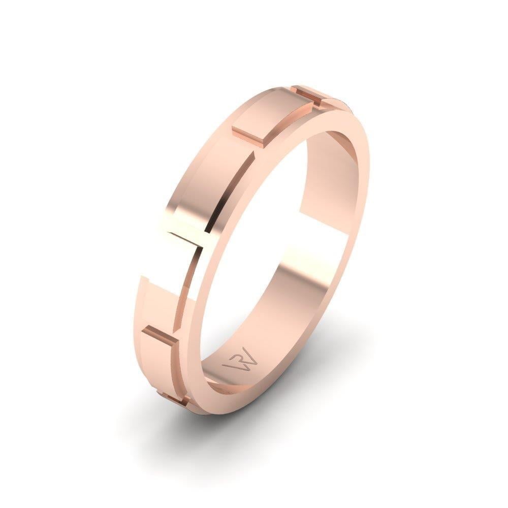 Alliances en Argent Plaqué Or Rose Homme Lovewhisper