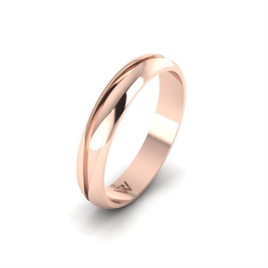 Alliances en Argent Plaqué Or Rose Homme Rayon